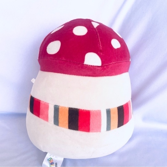 7" Squishmallows Malcolm the Mushroom with scarf" Stuffed Plush - Picture 4 of 6
